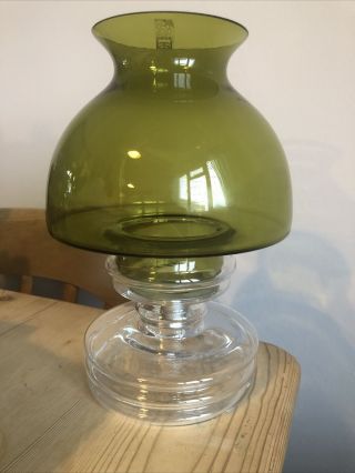 Nanny Still Riihimaki Glass " Apollo " Candle Lamp Candleholder Finland