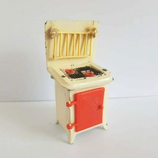Vintage Dolls House Furniture Kitchen Cooker Oven - Barratt And Sons Miniature