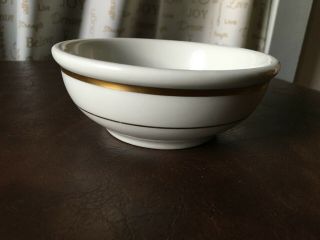 Buffalo China Gold Stripe Coupe Cereal Bowl 5 " Vtg Restaurant Ware