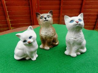 Three Fine Vintage English Beswick Cat / Kitten Figurines