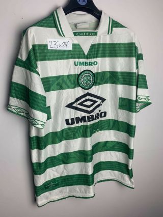 Vintage 1997 Celtic Home Football Shirt Kit Umbro