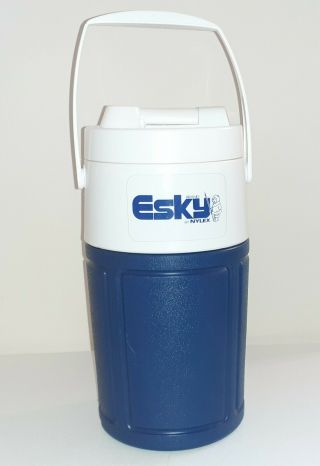 Vtg Esky Nylex Australia 2 - Litre Drinks Cooler Jug Blue & White,  Pouring Spout