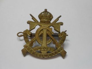 Transvaal Cadets Vintage South Africa Kings Crown Cap Badge