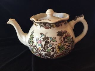Arthur Woods Royal Bradwell England Indian Tree Teapot 40’s