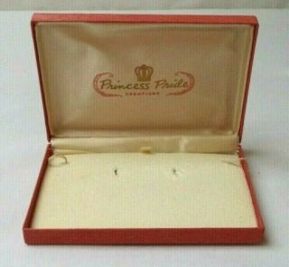 Stunning Vintage Estate Princess Pride Creations 4x6 " Jewelry Box Bin 2