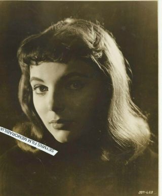 Joan Collins Sepia Portrait 9 X 7 1/2 Vintage