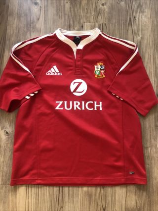 Adidas British Irish Lions Rugby Vintage 2005 Zealand Tour Shirt Mens Large