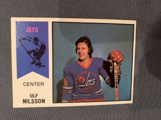 1974 - 75 O - Pee - Chee Wha 4 Ulf Nilsson Winnipeg Jets Vintage Card - Nm