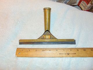 Vintage Ettore Steccone Products Master Squeegee Head Brass 8.  5 