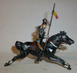 Cherilea Vintage Lead Uncommon Mounted Lancer - 1950 