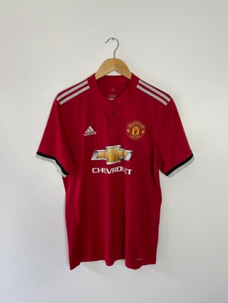 Manchester United 2017 - 18 (large) Home Football Shirt (vintage Classic Retro)