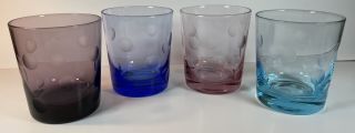Waterford Marquis Crystal Polka Dot Double Old Fashion Glasses - Set Of 4