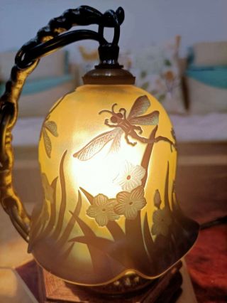 . Emile Galle Lamp Dragonfly