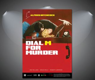 Alfred Hitchcocks Diam M For Murder Vintage Movie Poster - A1,  A2,  A3,  A4 Sizes