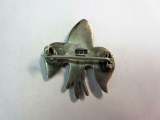 Vintage BOY SCOUT SOLID SILVER BADGE.  PIN - 3rd World Jamboree in UK c1929 2