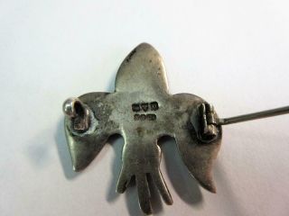 Vintage BOY SCOUT SOLID SILVER BADGE.  PIN - 3rd World Jamboree in UK c1929 3