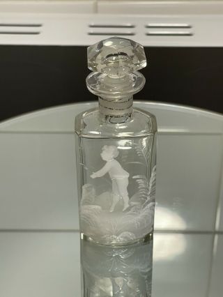 A Stunning Vintage Mary Gregory Perfume Bottle