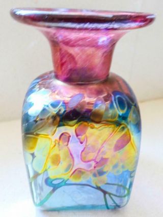 Robert Held Studio Art Glass Vase Iridescent Shades A Fabulous Piece Of Art