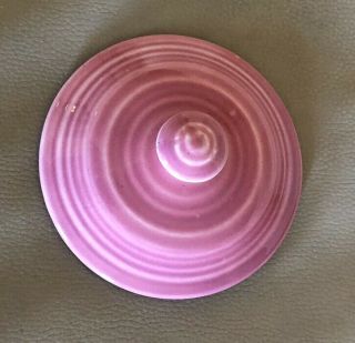 Vintage Zephyr Pink Sugar Bowl Lid Hard To Find From The 1930s