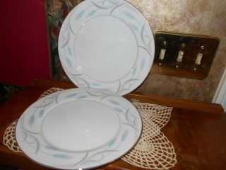 Valmont China Royal Wheat Japan Dinner Plates Set Of 2 Old Stock