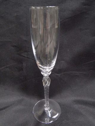 Lenox Aria Crystal,  Twisted Stem: Champagne Flute 9 1/4 "