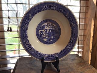 Vintage Royal China Blue Willow Ware 10” Serving Bowl