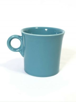 Fiesta Turquoise Fiestaware Homer Laughlin Usa Coffee Tea Ring Handle Mug Euc
