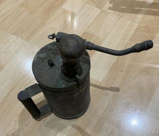 Vintage Brass Metal Pneumatic Garden Pump / Sprayer - 1940 