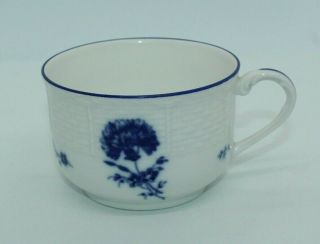 A Raynaud Limoges France Tea Cup White Blue Flowers Ceralene Blue Carnation
