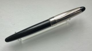 Vintage Unbranded German Roller Ball Pen - Chrome & Black