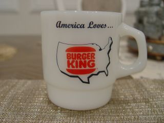 Fire - King America Loves Burger King Restaurant Advertising Coffee Mug