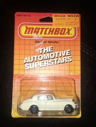 Vintage Matchbox 1985 Rolls Royce Silver Cloud Beige Cream White 1/64