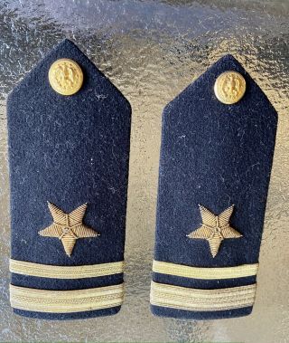 Vintage Military Navy Ltjg Lt Lieutenant Junior Grade Shoulder Boards