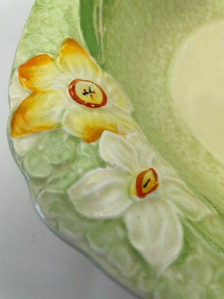 Large Vintage GRINDLEY Daffodil Pattern Bowl Circa 1930 ' S 3