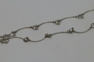 Stunning Vintage Sterling Silver 925 Designer Necklace Fancy Link Unique 248 2