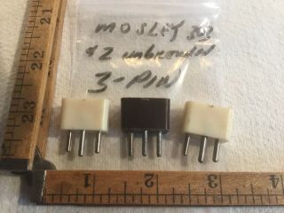 3 Vintage 3 Prong Connectors 1 Mosley 303 And Two Unbranded