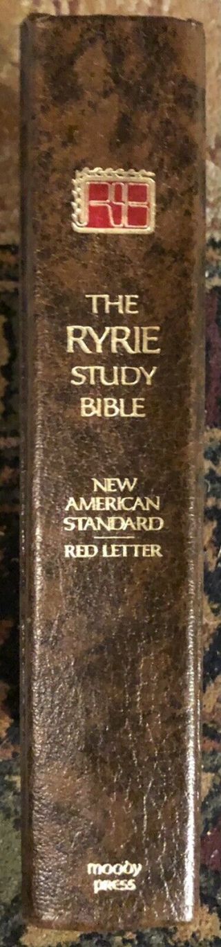 Vintage 1978 Ryrie Study Bible American Standard Moody Press HC NASB Maps 2