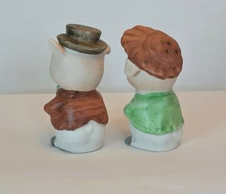 Lefton Pigs Salt and Pepper Shakers Vintage 1950s - 60s Anthropomorphic 3