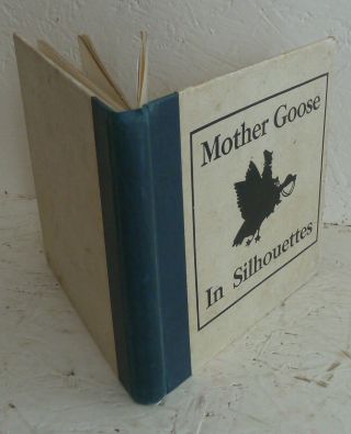 Vintage Children ' s Book 1910 Mother Goose in Silhouettes Buffum Nursery Rhymes 2