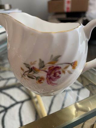 Royal Adderley England Fine Bone China Ridgway Potteries Creamer Floral 3