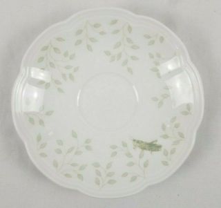 Lenox Butterfly Meadow Grasshopper 6 " Saucer For Footed Cup By Laurie Le Luyer