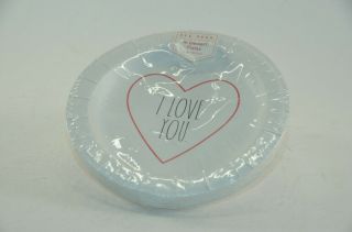 Rae Dunn Valentine’s Day I Love You Paper Plates -