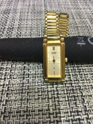Vintage Citizen Watch 6 Jewel Gold Plated In Good As Photo