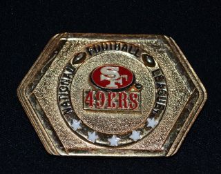 San Francisco 49ers Vintage Belt Buckle Vintage 1989