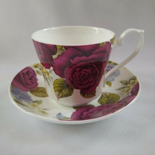 Tea Cup In Saucer,  Fine China Made In England For Victoria 
