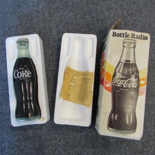 Vintage Coca Cola Bottle Radio