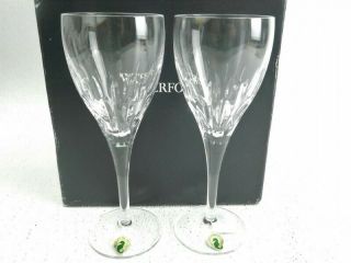 Waterford Ardan Enis Crystal Wine Glasses Nib 9.  50 In.  Tall.