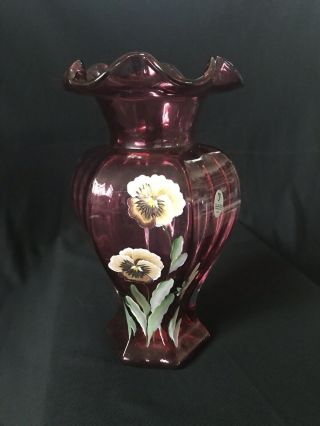 Fenton Glass 1554 Cw Vase
