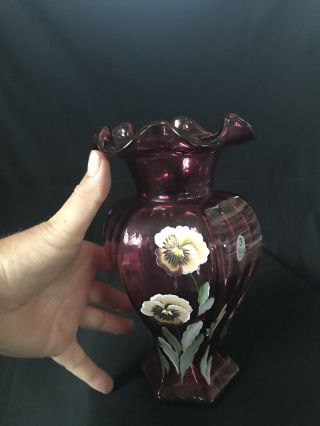 Fenton Glass 1554 CW Vase 2