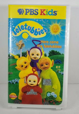 Vtg Pbs Kids Here Comes The Teletubbies Vhs Tape Vol.  1